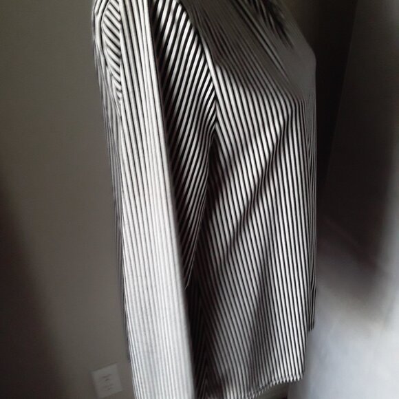 Joan Vass NY black and white long sleeve tunic size L - Picture 6 of 10